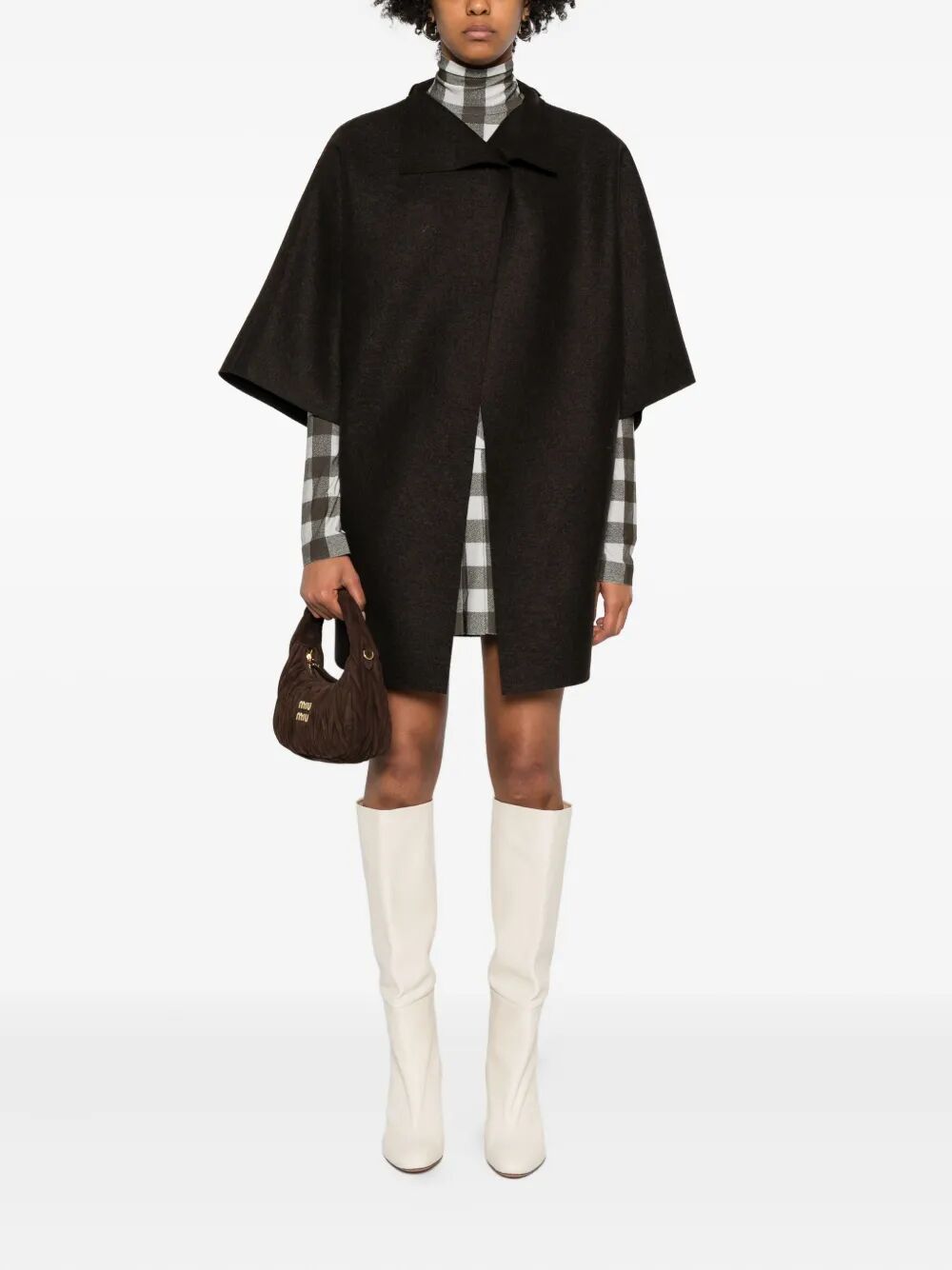 HARRIS WHARF LONDON Women's Kimono Mantle Pressed Wool - Fall 2025