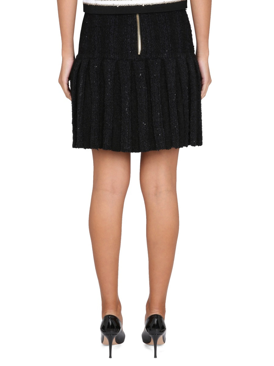 BALMAIN Button-Front Mini Skirt
