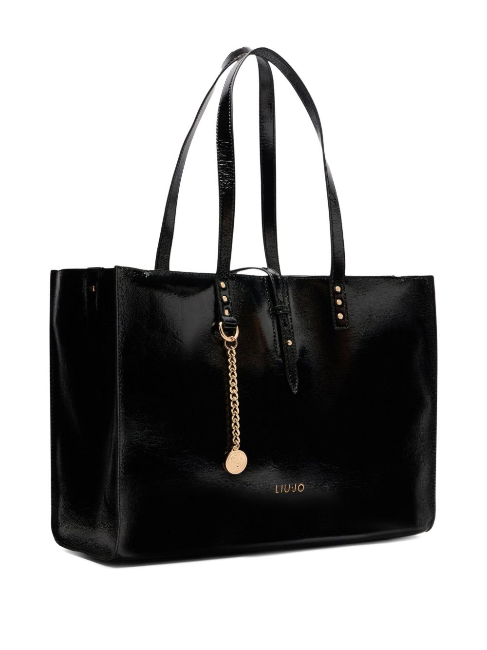 LIU JO Studded Logo Shoulder Handbag