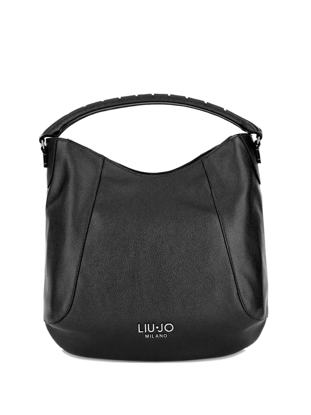 LIU JO Curved Design Leather Top Handle Bag