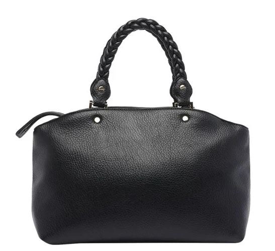 LIU JO Braided Leather Handle Handbag