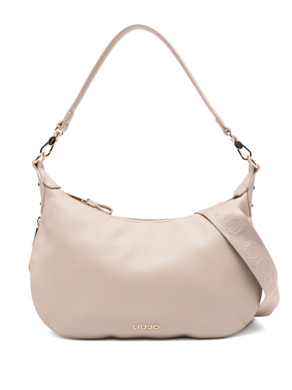 LIU JO Curved Zip Handbag with Detachable Strap