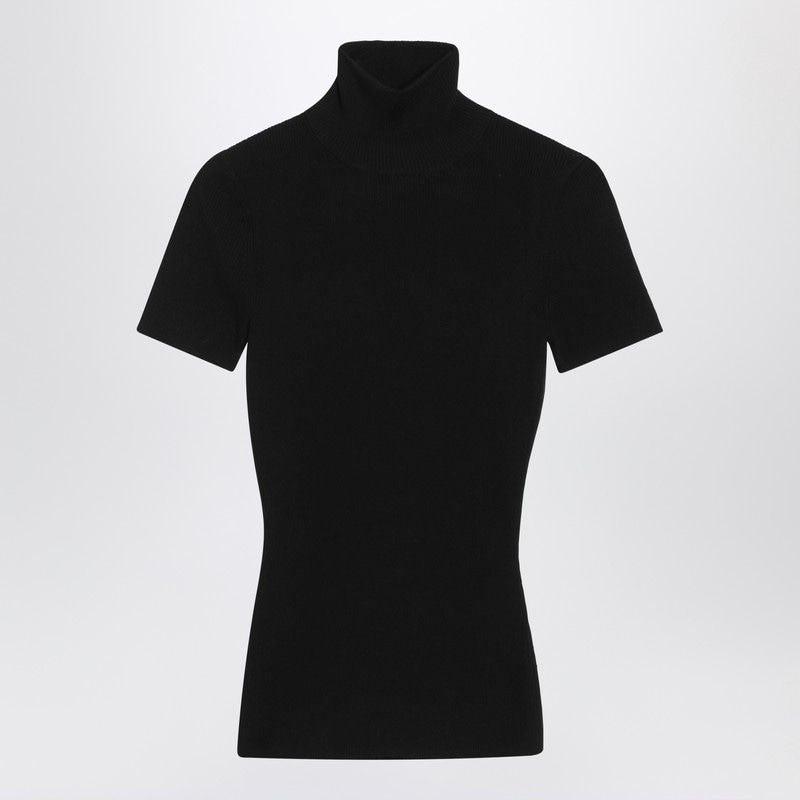 MAX MARA Fitted Wool Turtleneck Sweater with Ribbed Design - Women’s