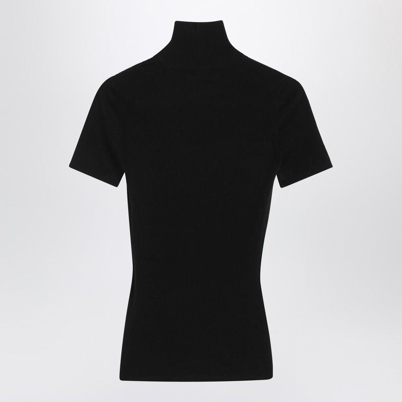 MAX MARA Fitted Wool Turtleneck Sweater with Ribbed Design - Women’s