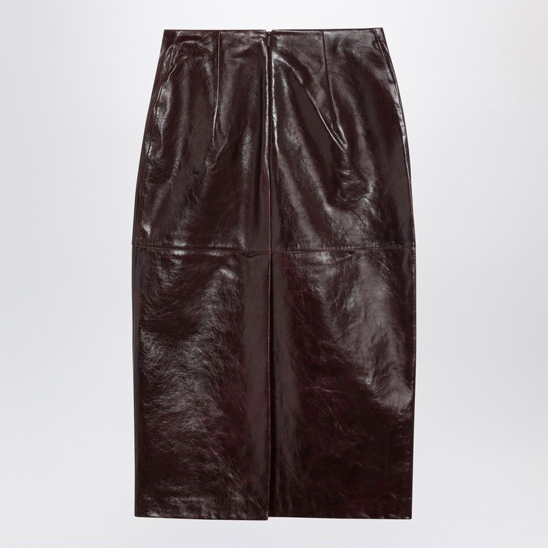 MAX MARA SPORTMAX Elegant Leather Pencil Skirt - Regular Fit
