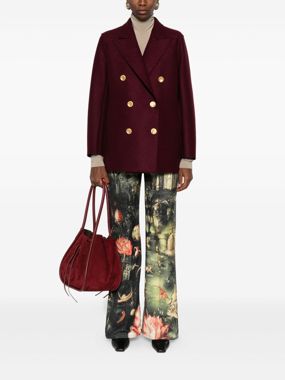 HARRIS WHARF LONDON Wool Double-Breasted Jacket - New Women's Outerwear