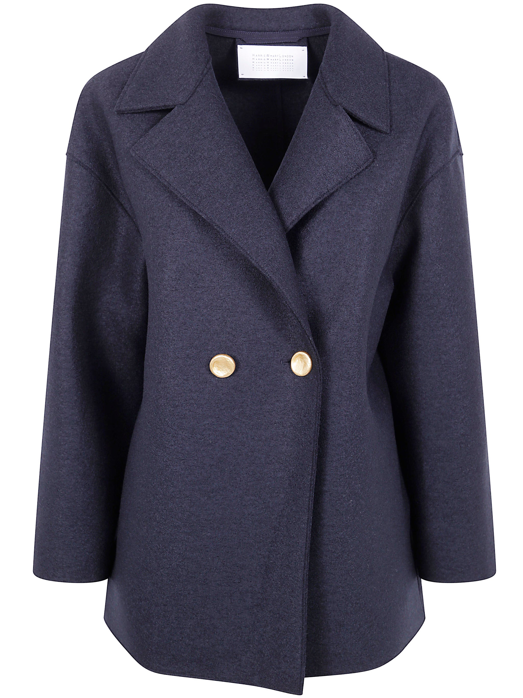 HARRIS WHARF LONDON Women's Dropped Shoulder Double Breasted Jacket - Pressed Wool