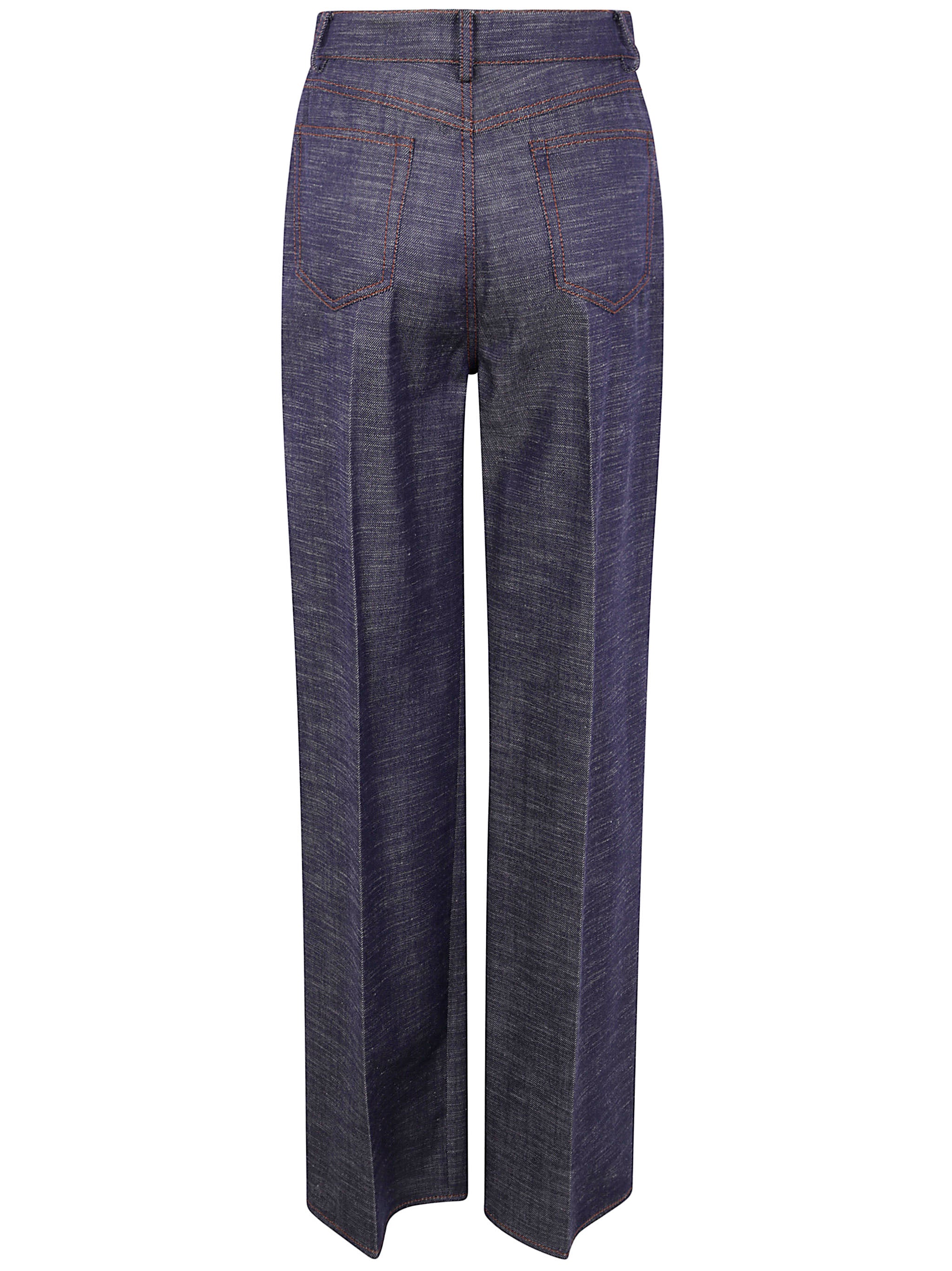 MANTU Wool Blend Denim Trousers for Women - FW25 Collection