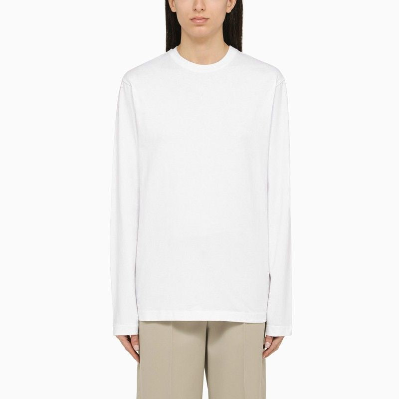 MAX MARA SPORTMAX Long-Sleeved Crew-Neck T-Shirt with Bead Detail