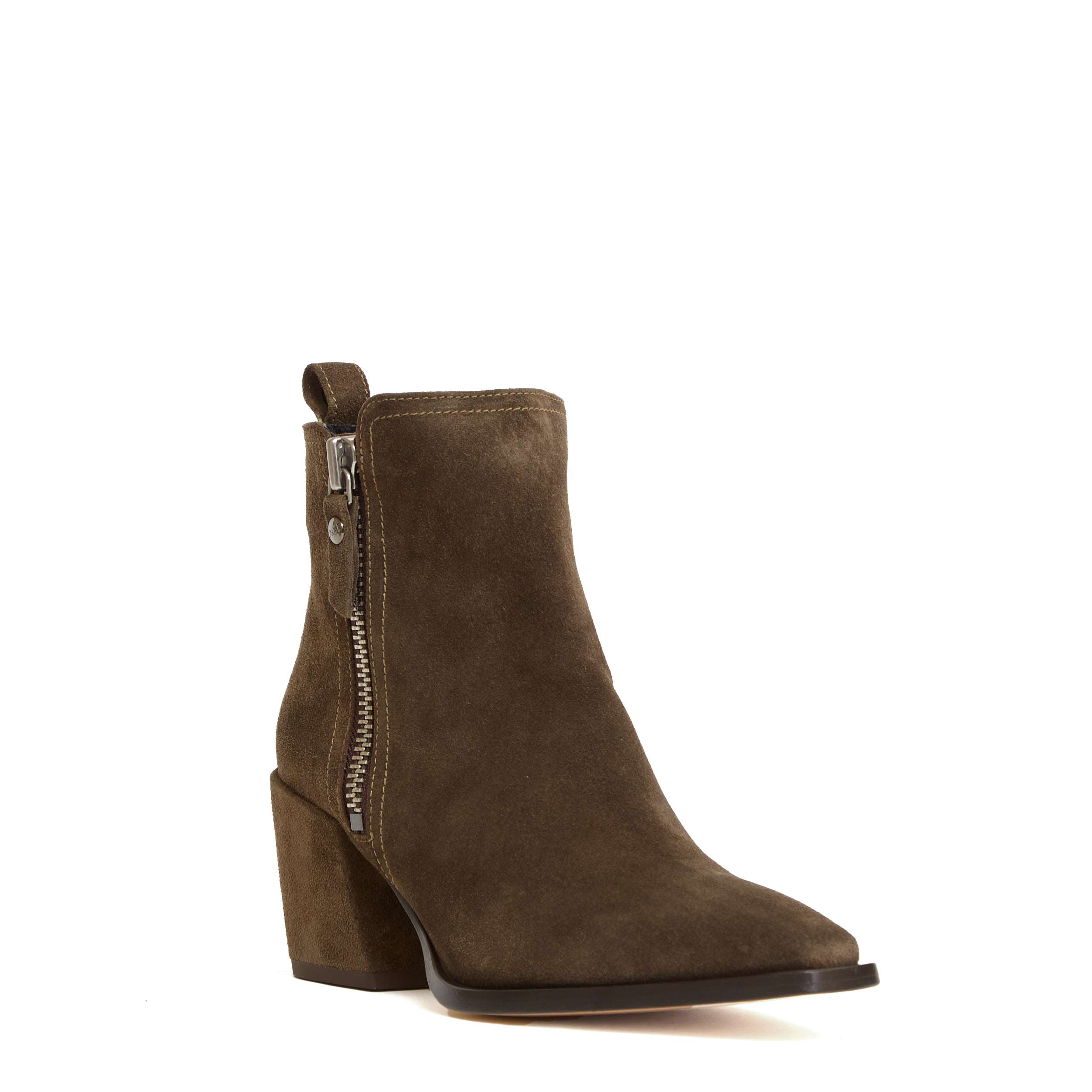AGL Stylish Ankle Boots with Zip Closure