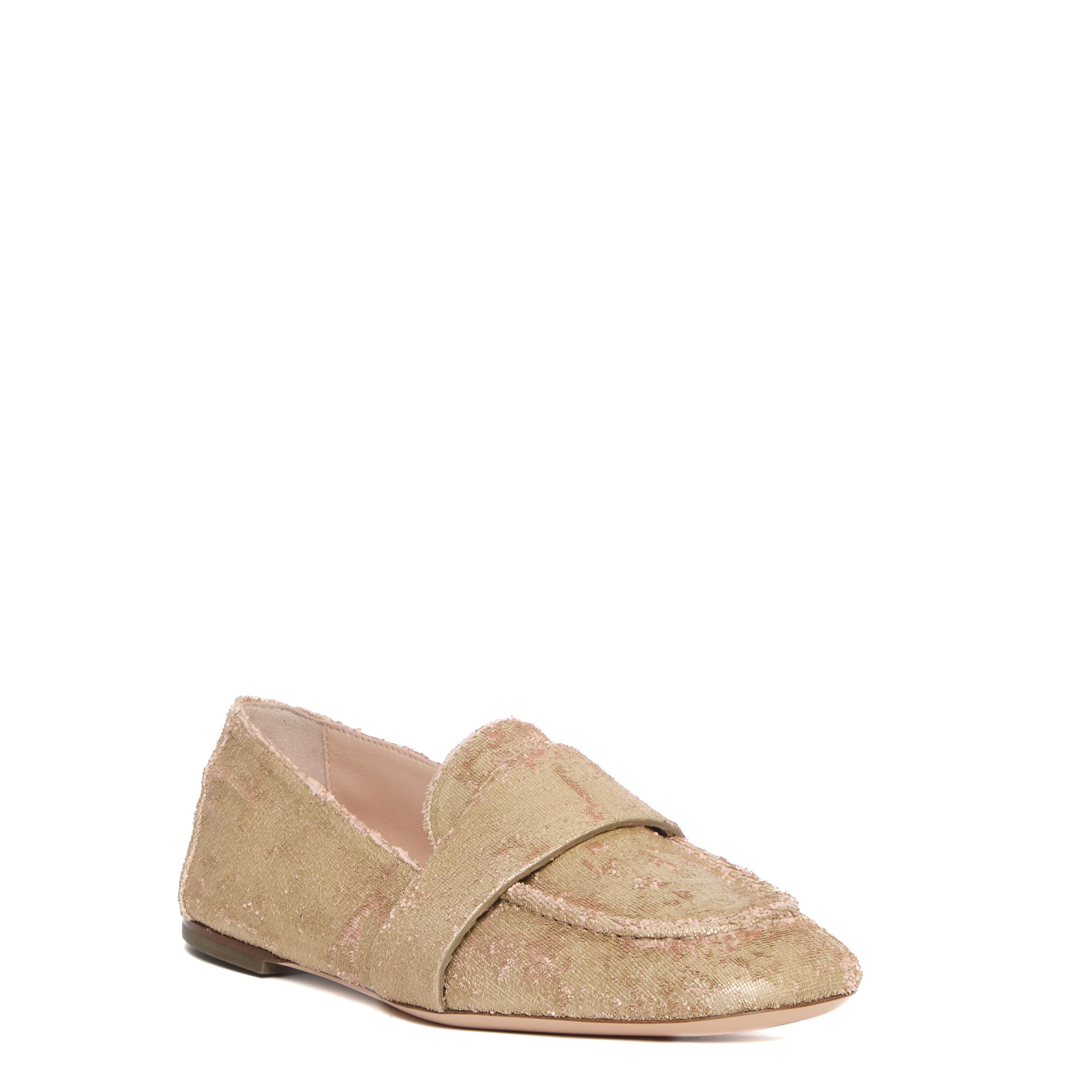 AGL Laser-Cut Leather Loafers with Memory Foam Insole