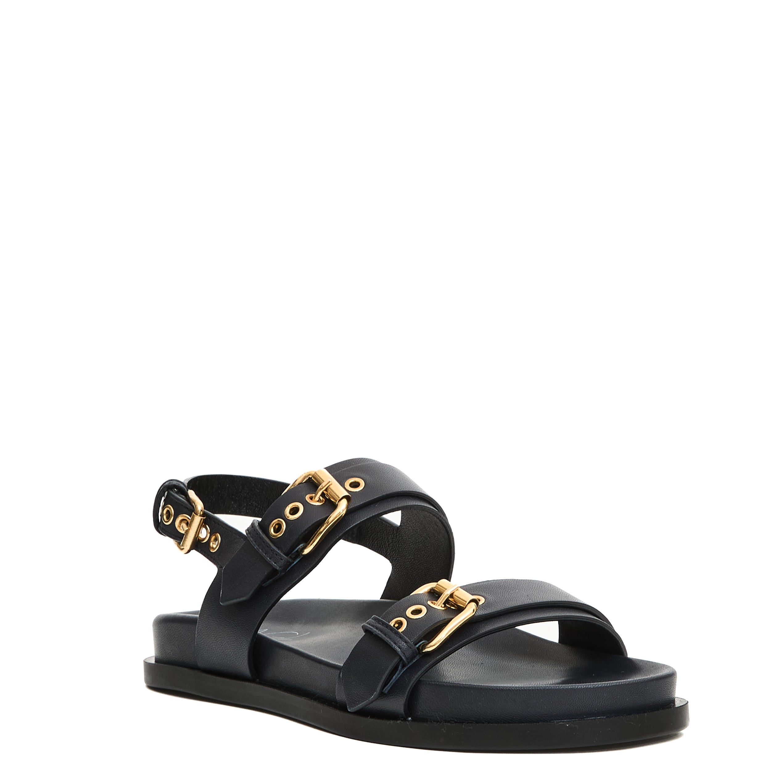 AGL Sporty Wedge Sandals with Double Strap Design 2.5cm