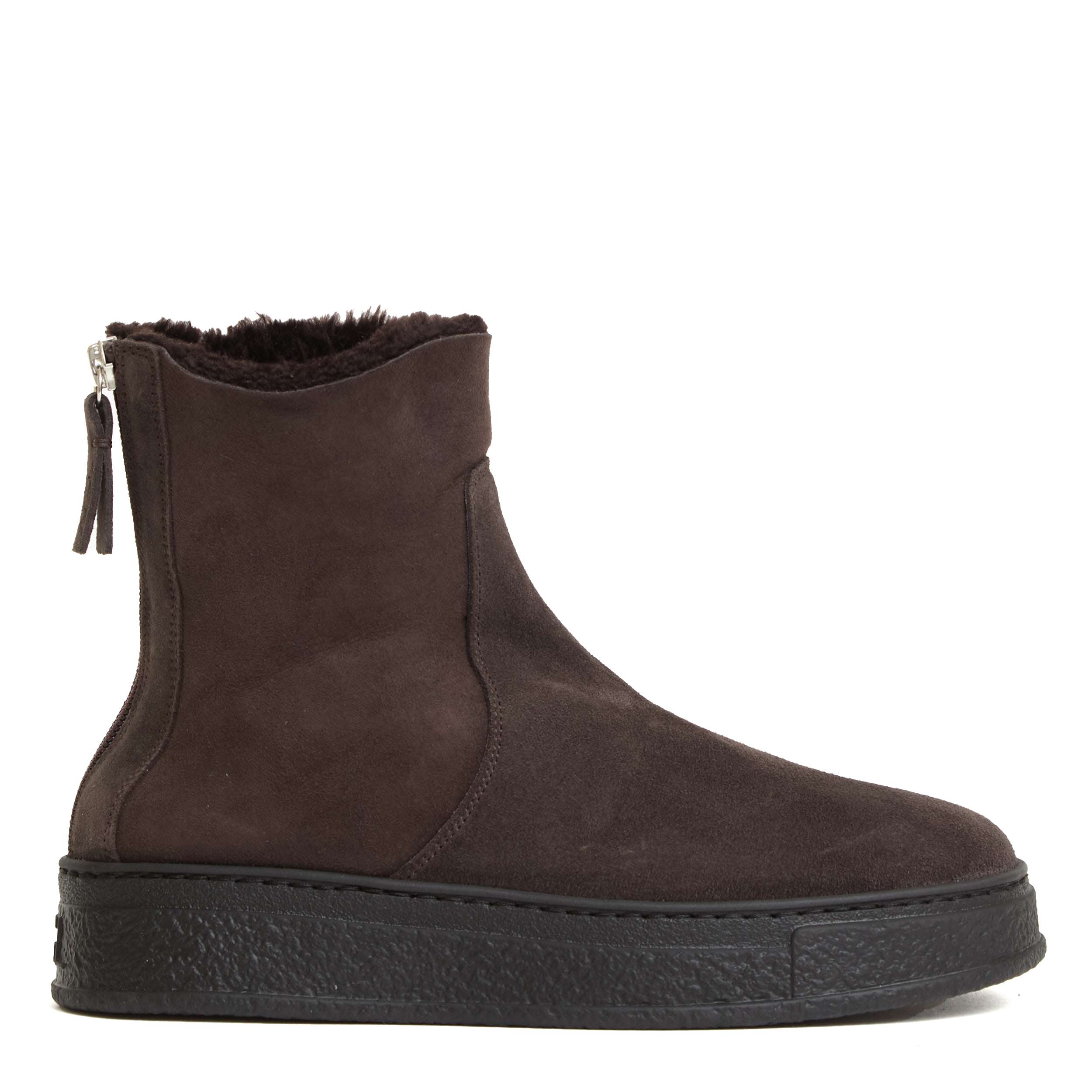 AGL Suede Ankle Boots with Fur Lining