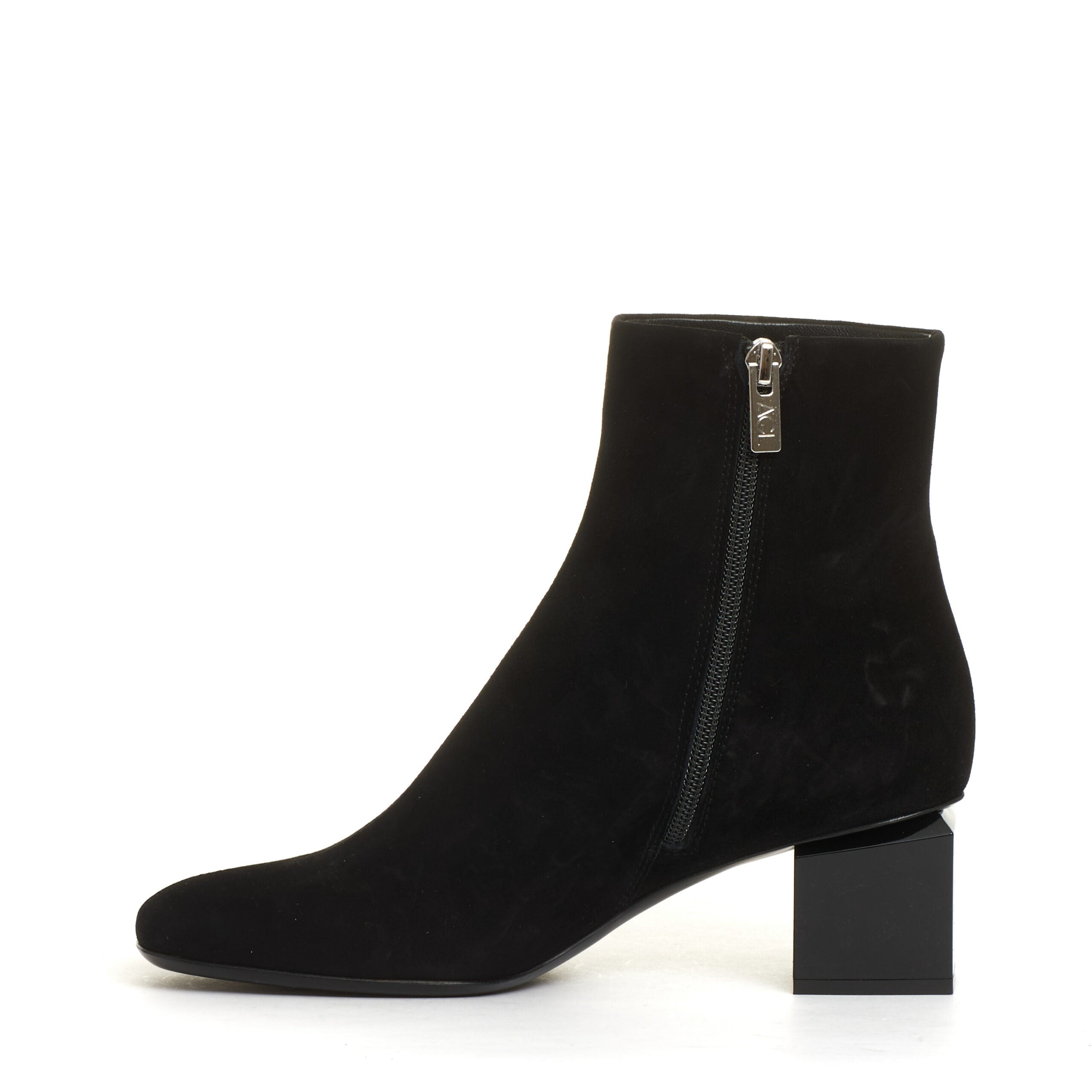 AGL Chic Square Toe Ankle Boot with 50 mm Heel