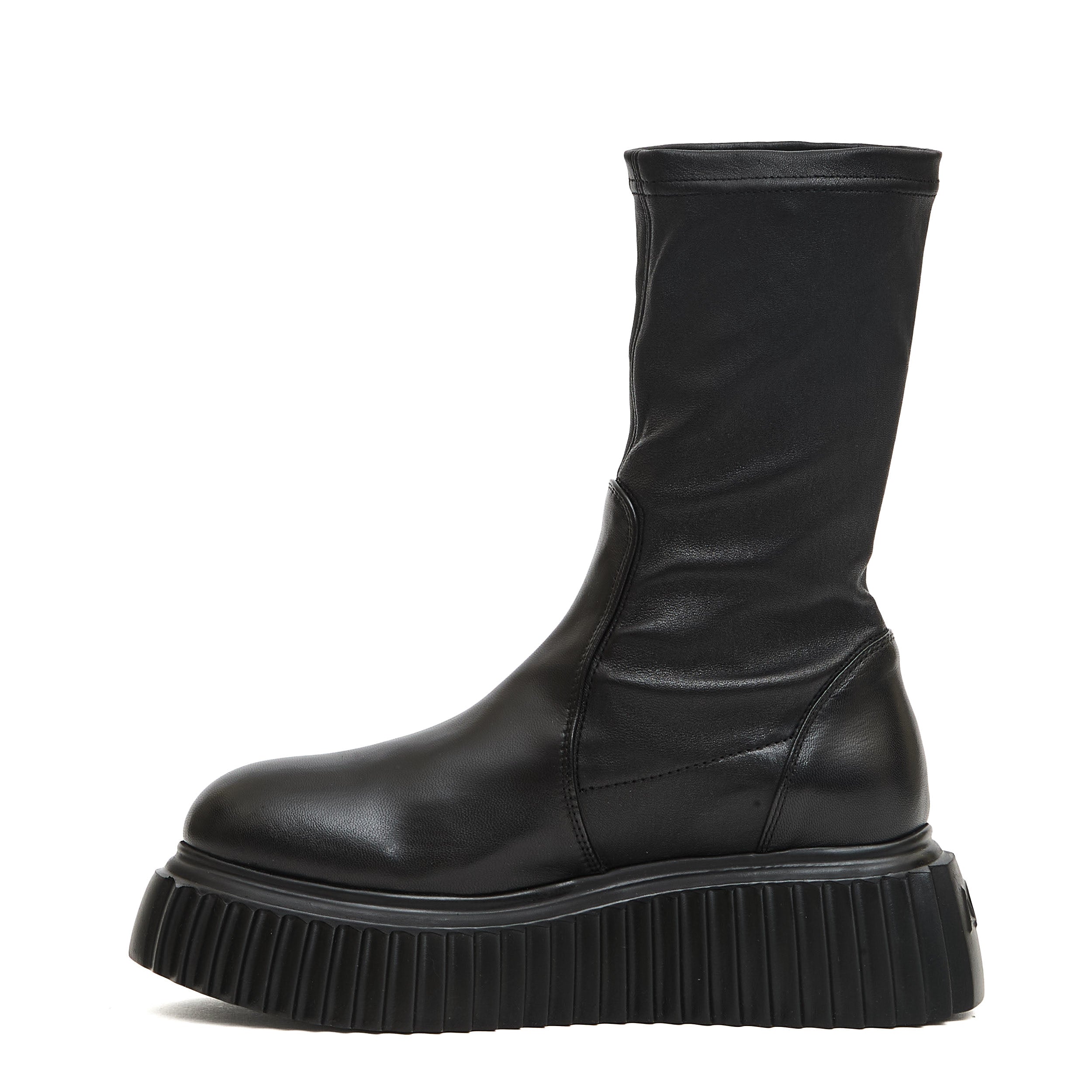 AGL Stretch Ankle Boots with Rubber Sole