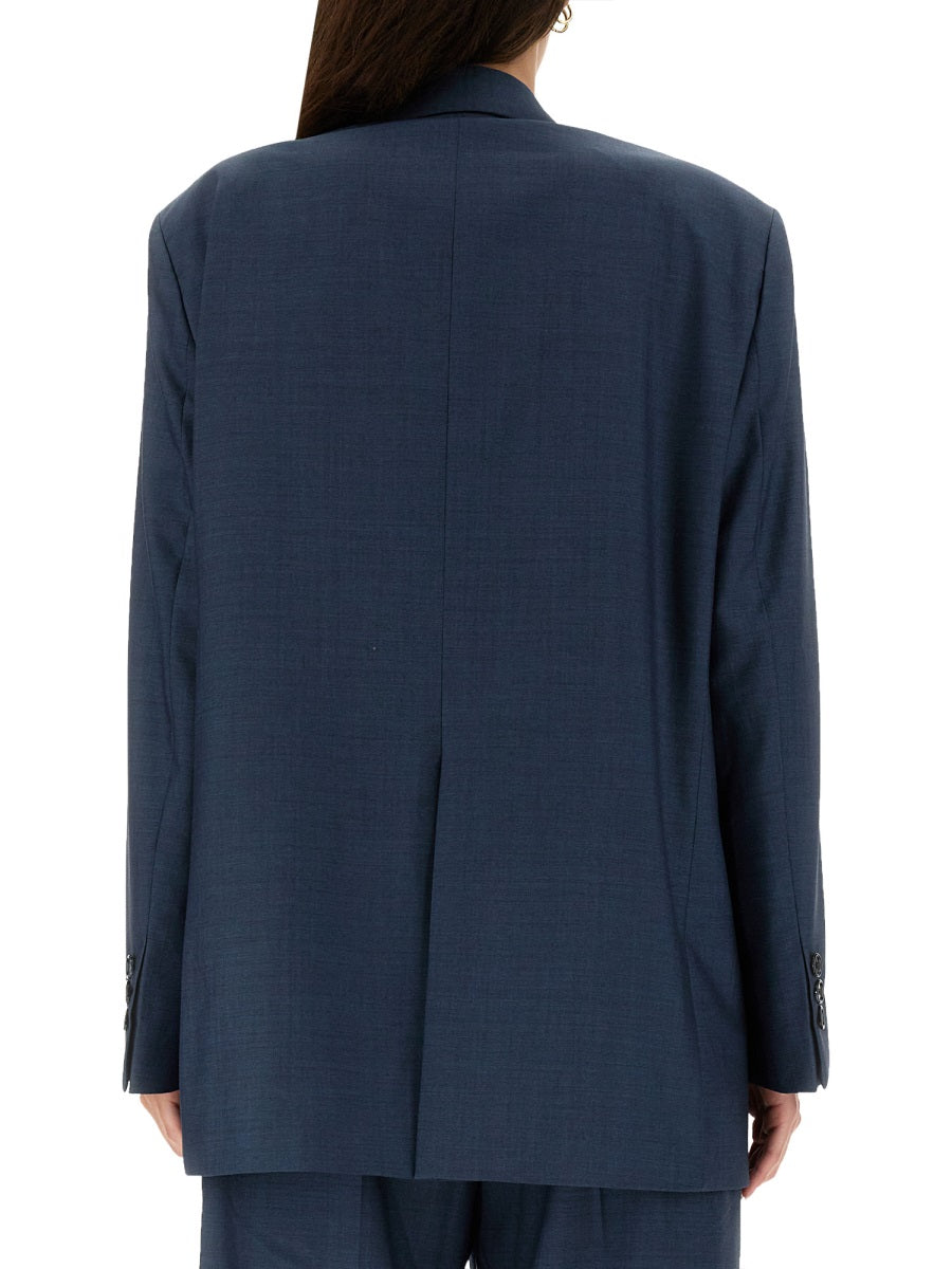 ACNE STUDIOS Wool Jacket with Reverse Tooth Button Closure