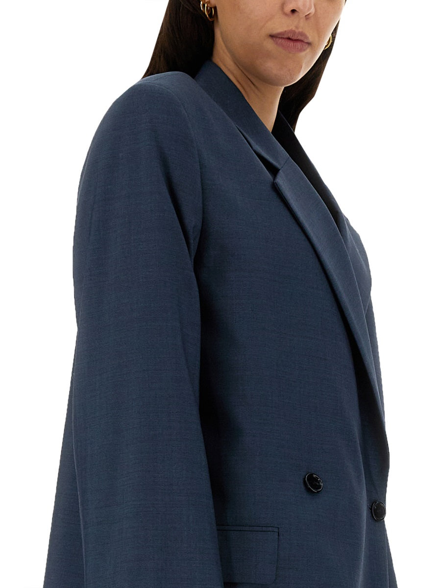 ACNE STUDIOS Wool Jacket with Reverse Tooth Button Closure