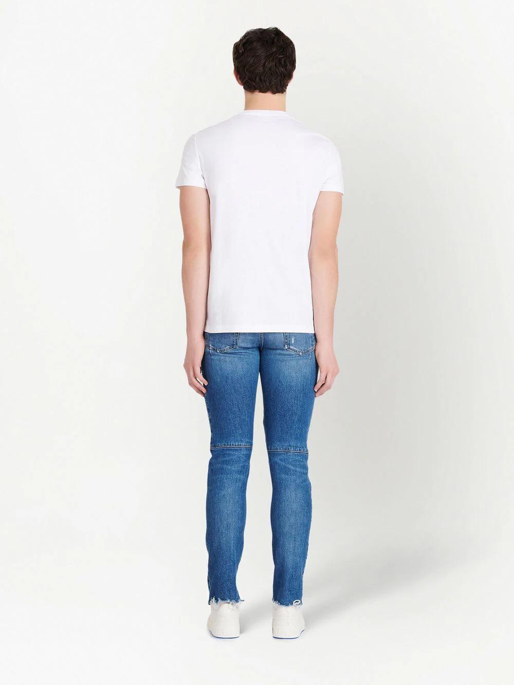 BALMAIN Printed Straight Fit T-Shirt