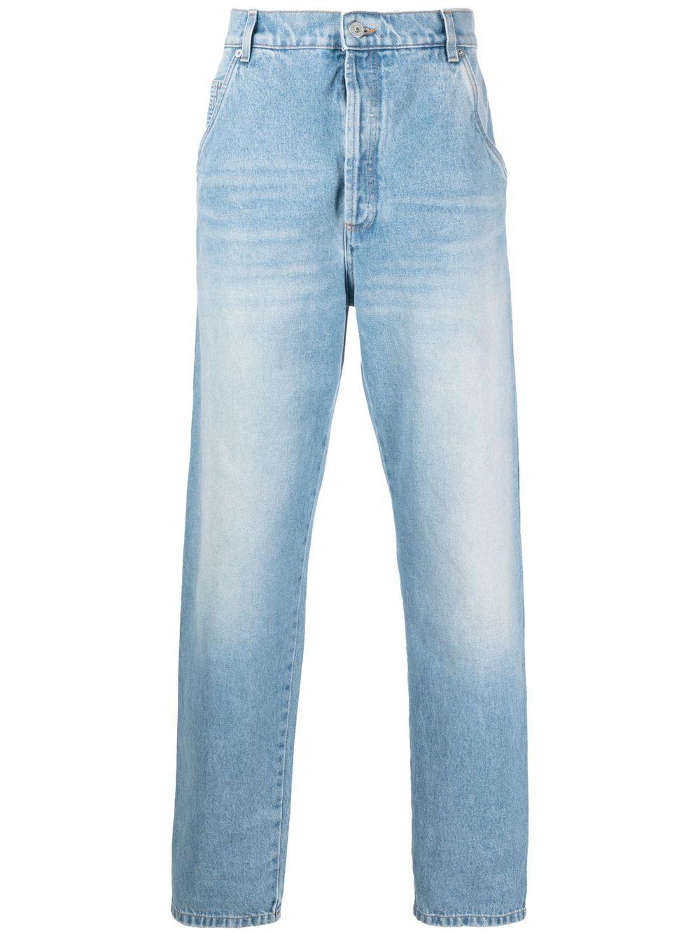 BALMAIN Men's Mini Denim Trousers