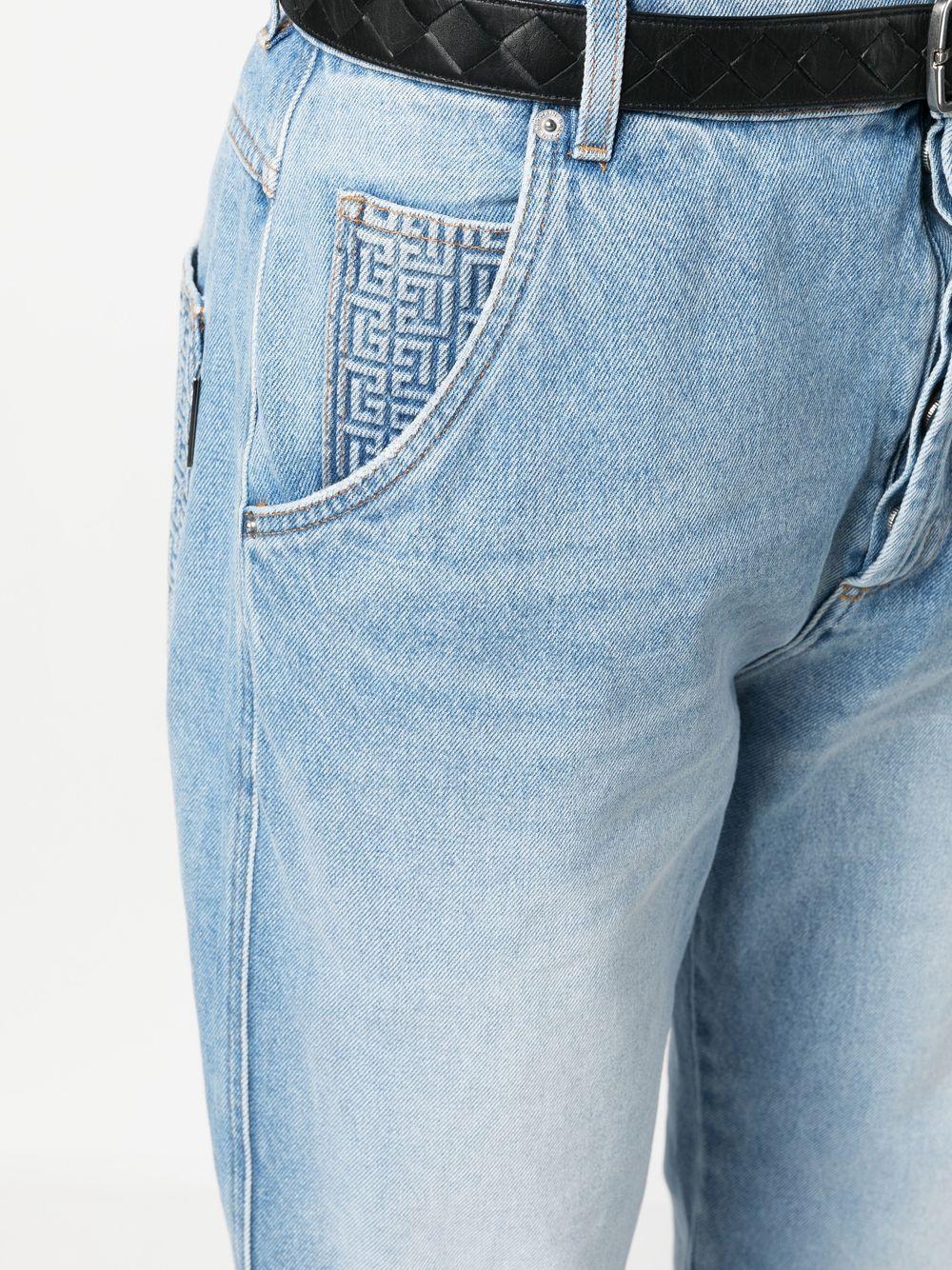 BALMAIN Men's Mini Denim Trousers