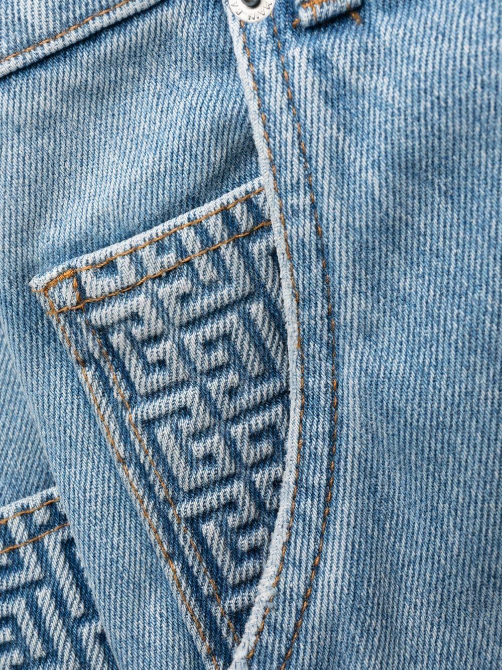 BALMAIN Men's Mini Denim Trousers