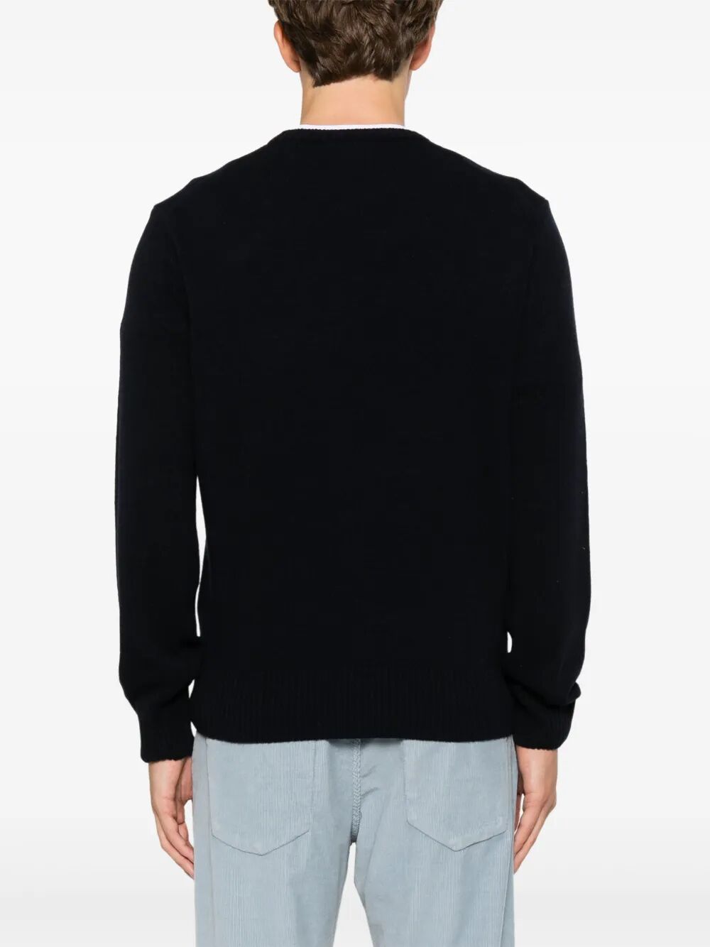 LACOSTE Wool Crew Neck Sweater for Men