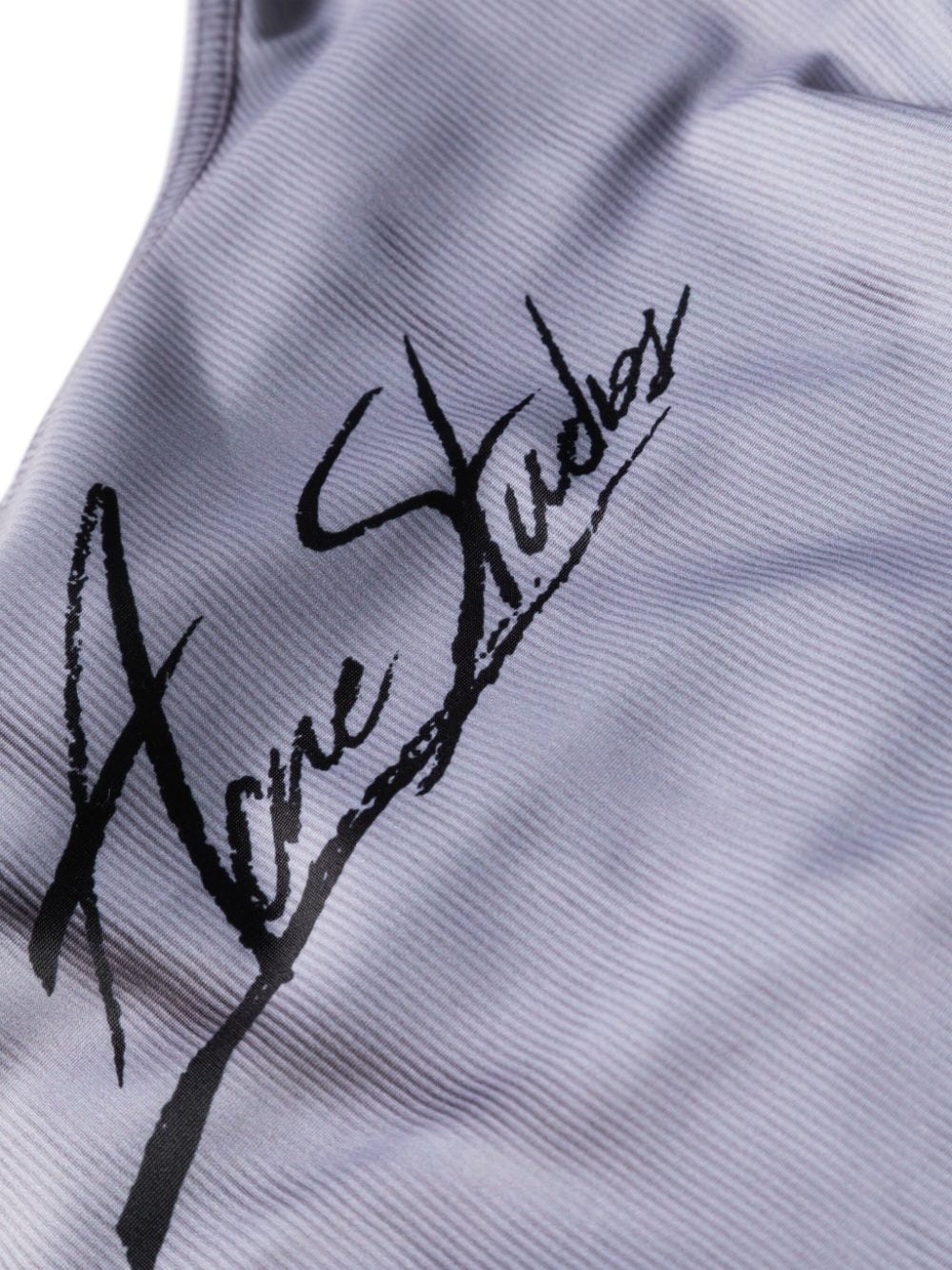 ACNE STUDIOS Ribbed Mini Swimsuit with Denim Shorts