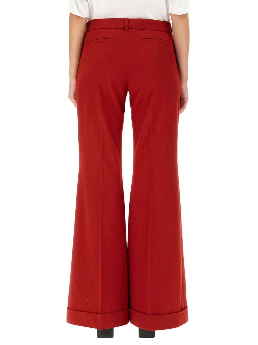 ACNE STUDIOS Wool Blend Pants with Button Closure for Women