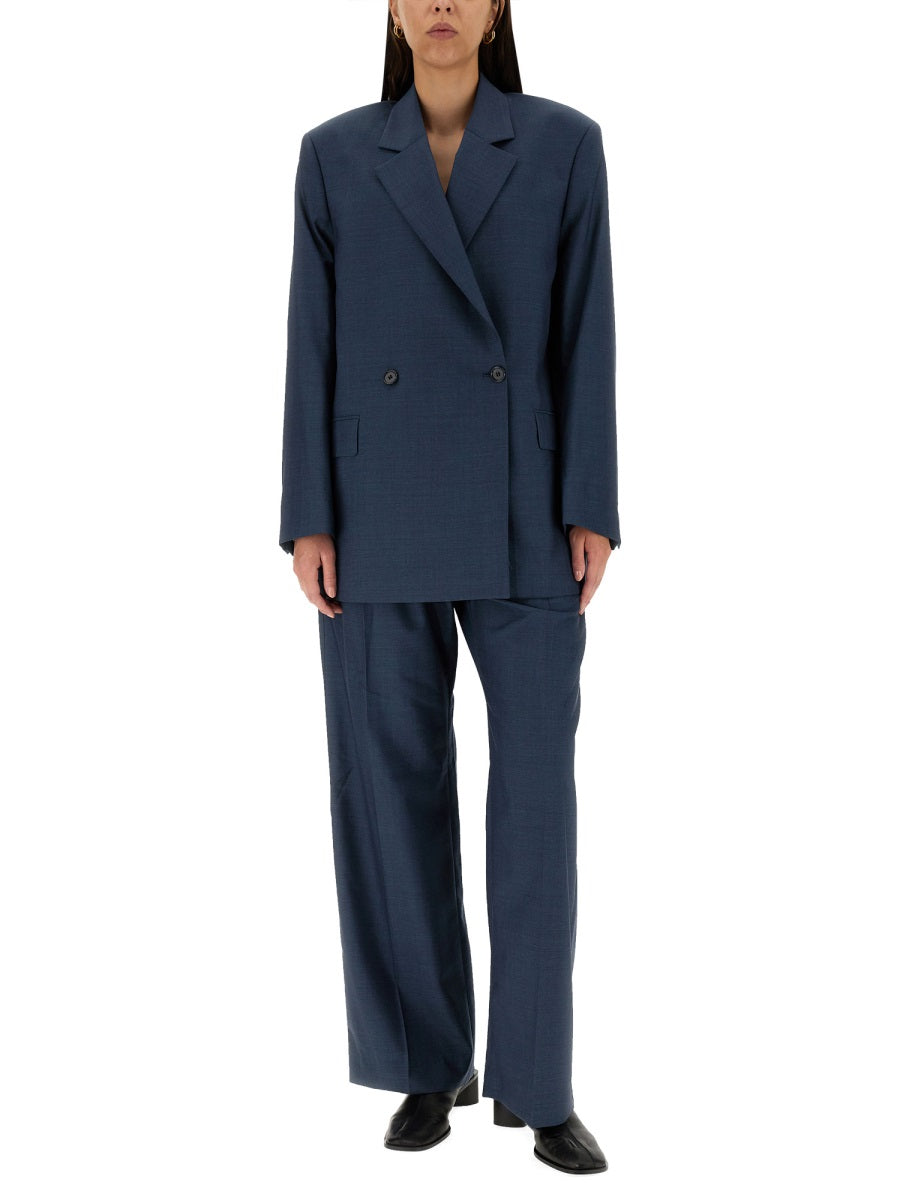 ACNE STUDIOS Wool Trousers with Button Closure for Women
