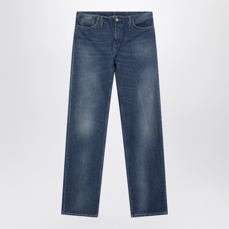 ACNE STUDIOS Sculptural Denim Trousers with Bandless Waistband