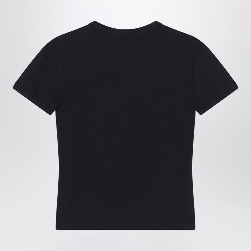 ACNE STUDIOS Embroidered Logo Crew-Neck T-Shirt for Women - FW25