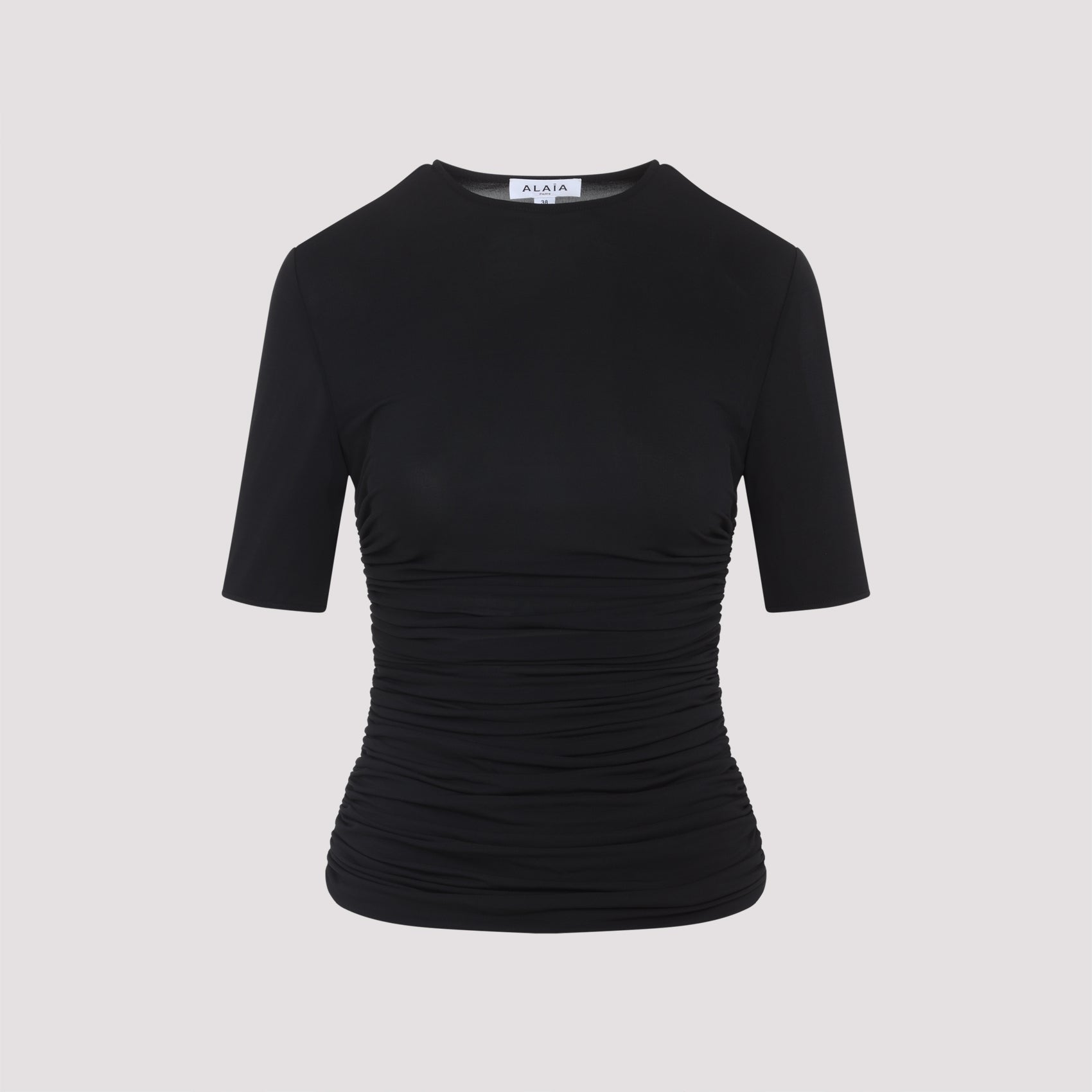 ALAÏA Classic Fit Women's Viscose Blend T-Shirt