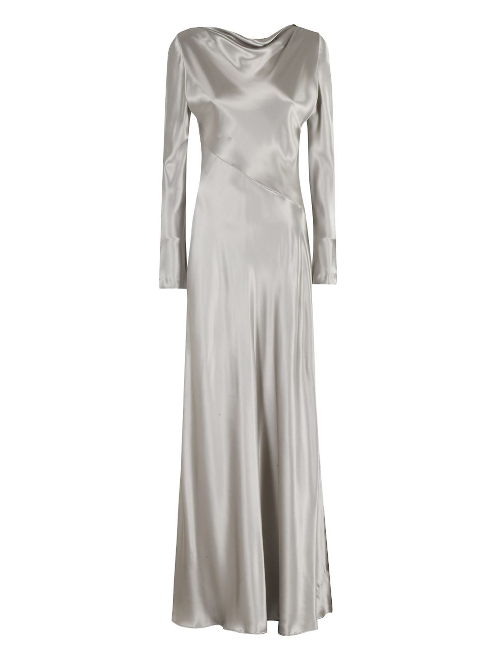 ALBERTA FERRETTI Long Satin Maxi Dress for Women