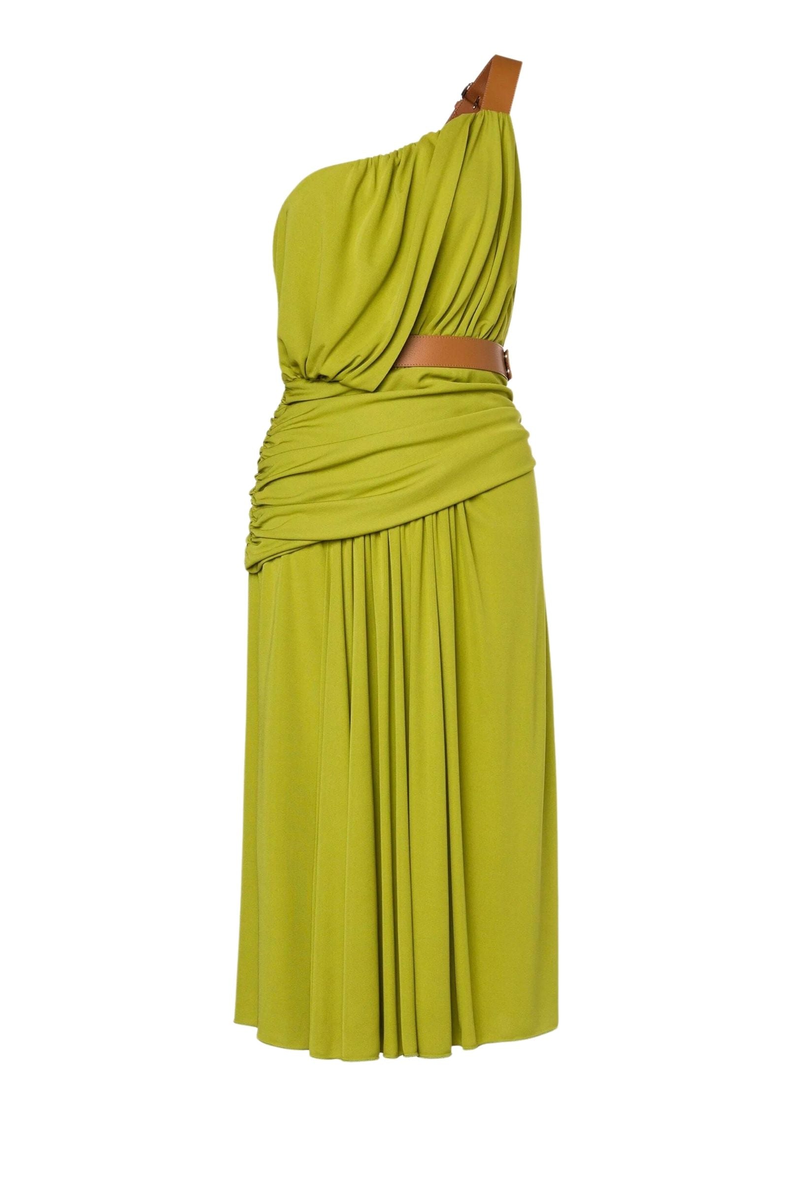 ALBERTA FERRETTI One-Shoulder Midi Dress for Spring/Summer