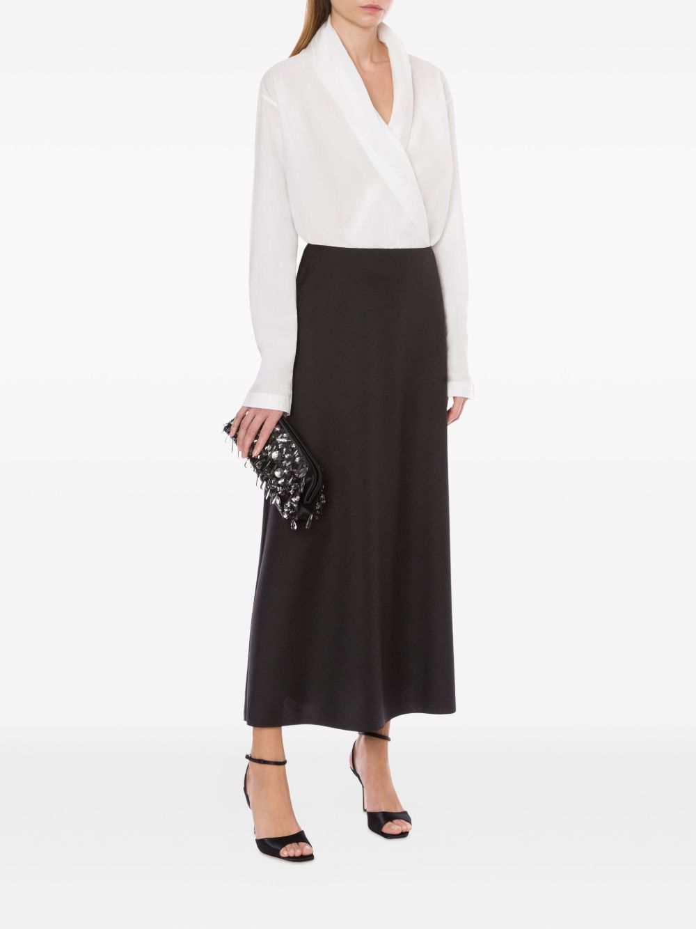 ALBERTA FERRETTI Timeless V-Neck Wrap Blouse for Women