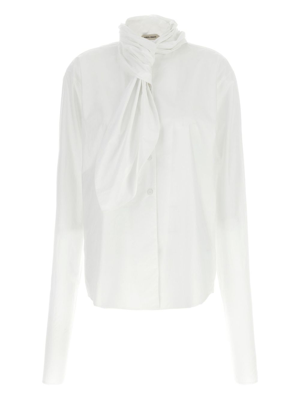 ALBERTA FERRETTI Women’s Romantic Lavallière Collar Poplin Shirt