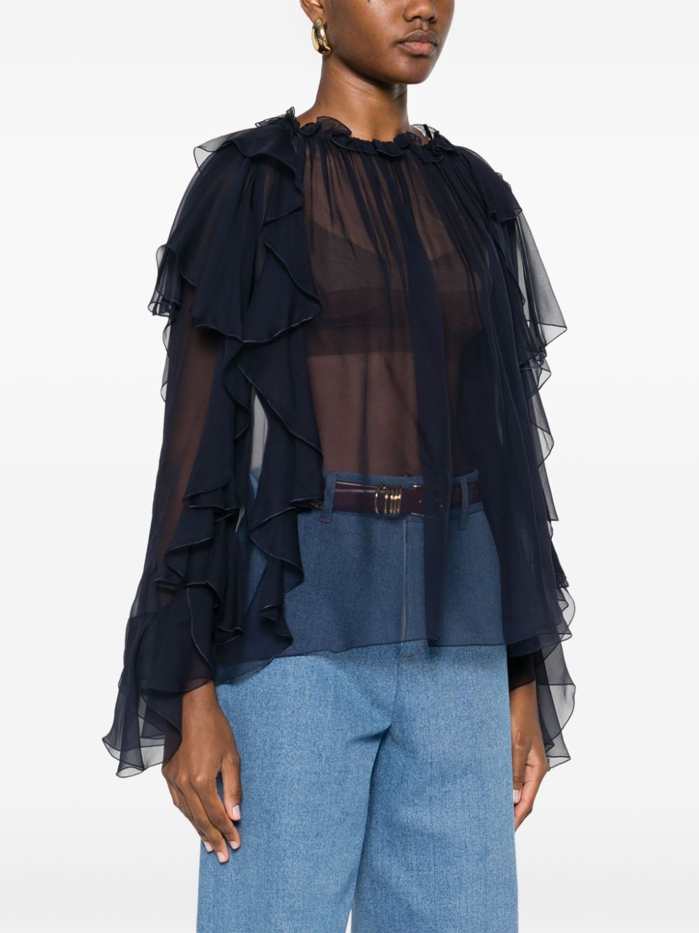 ALBERTA FERRETTI Elegant Silk Shirt for Women