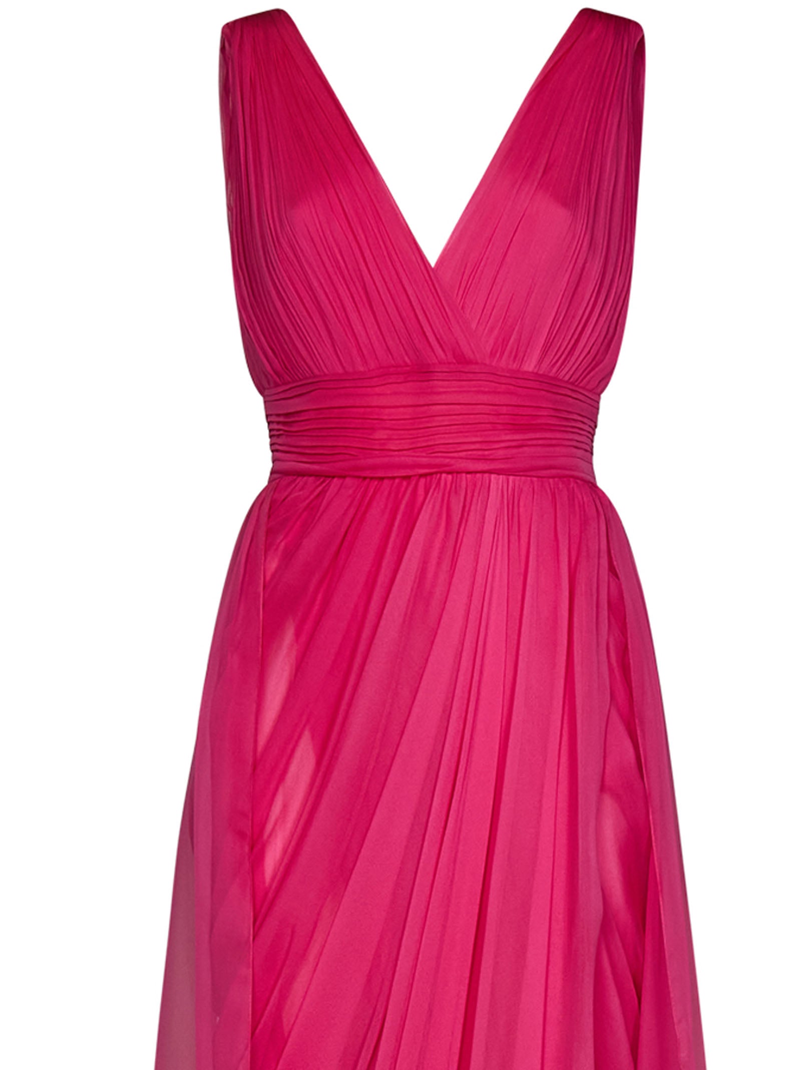 ALBERTA FERRETTI Elegant Sleeveless Mini Dress with Deep V-Neckline