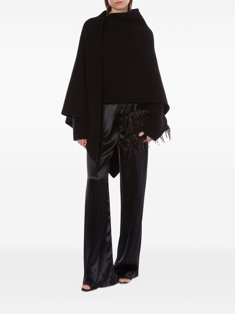 ALBERTA FERRETTI Asymmetric Cardigan with Scarf Collar - Women’s Mini