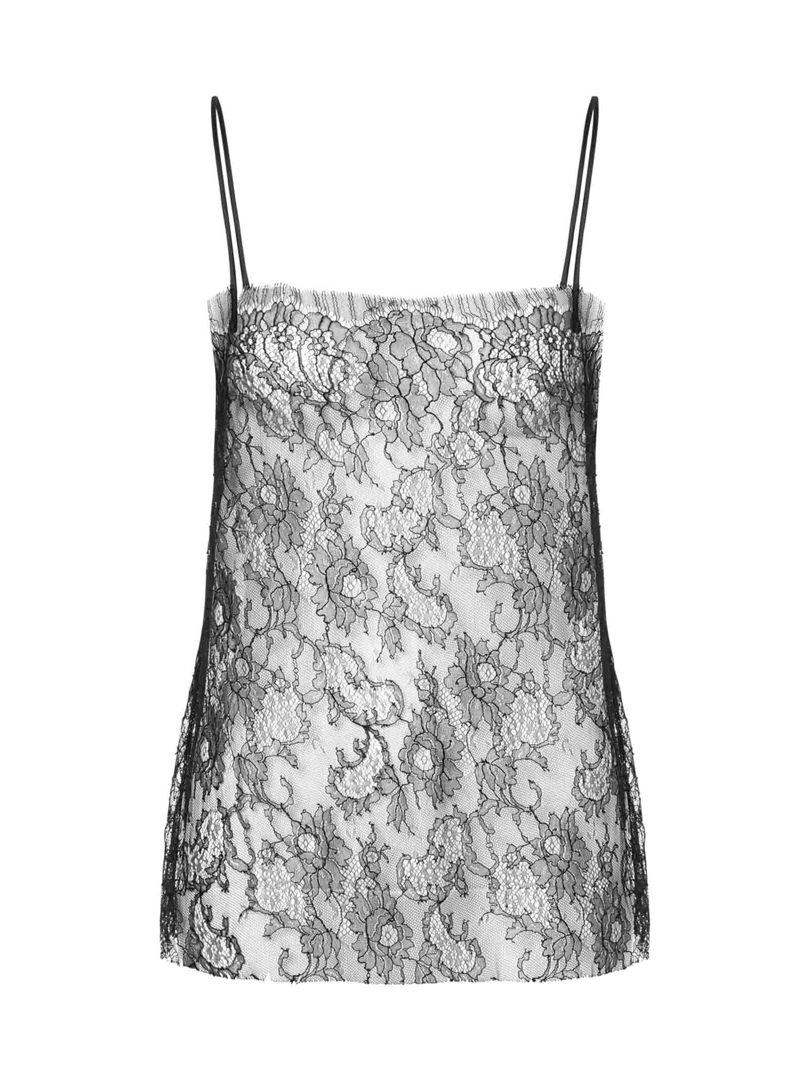 ALBERTA FERRETTI Floral Lace Mini Top