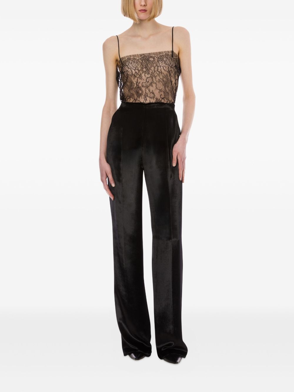 ALBERTA FERRETTI Floral Lace Mini Top