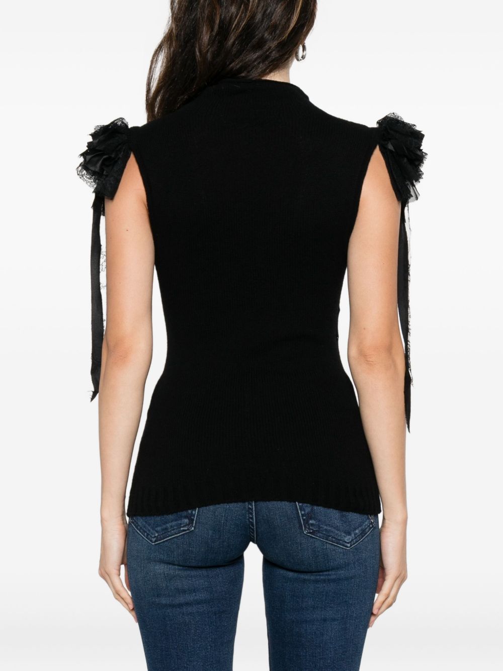 ALBERTA FERRETTI Chic Cashmere-Wool Blend Top