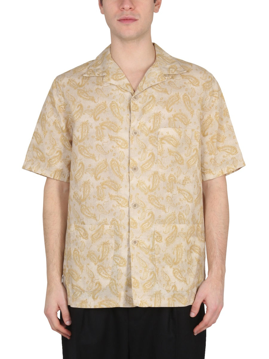 EAST HARBOUR SURPLUS Paisley Print Classic Collar Shirt