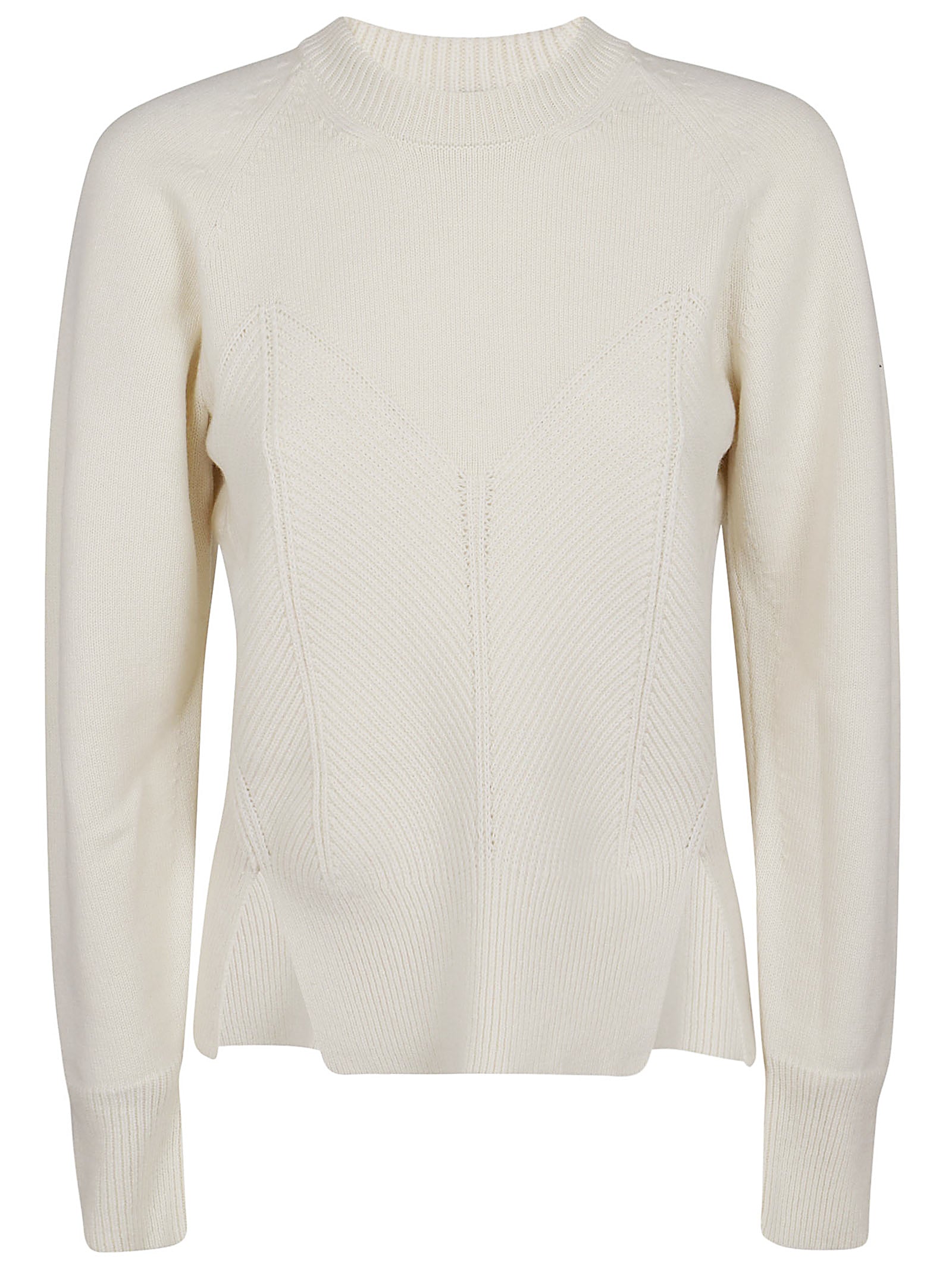 ALEXANDER MCQUEEN Elegant Cashmere Pullover with Unique Knit Bodice Effect for Women
