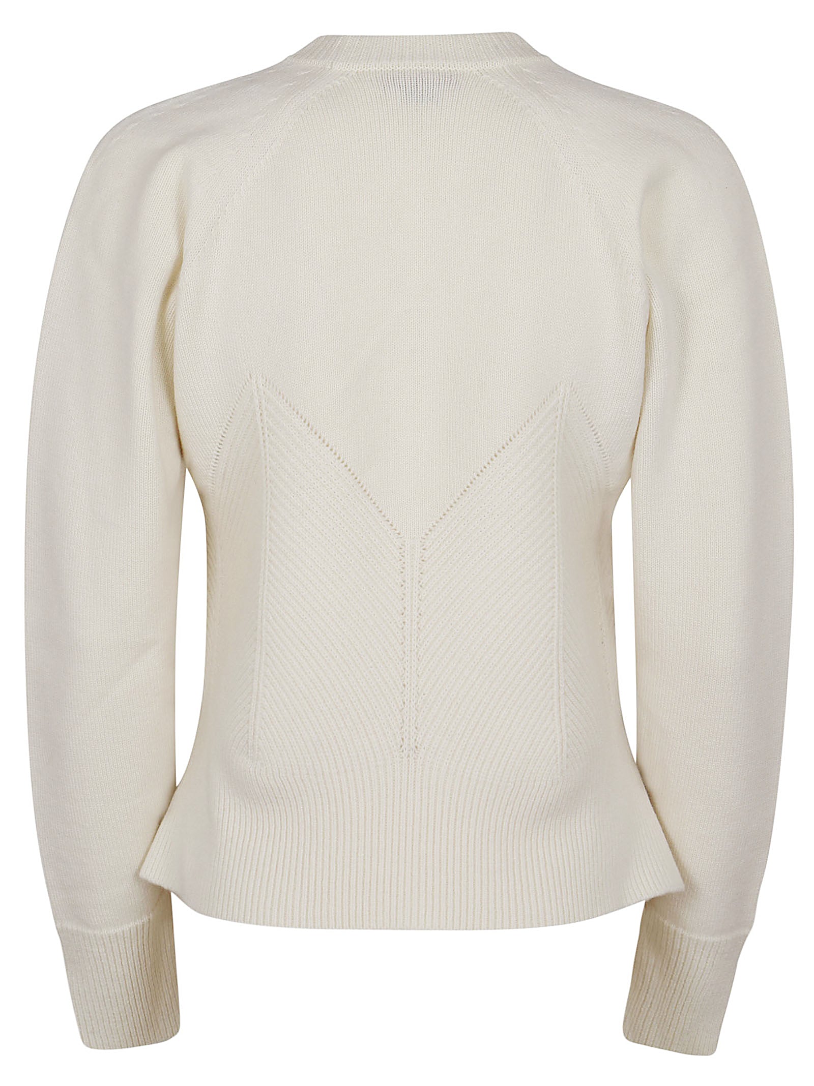 ALEXANDER MCQUEEN Elegant Cashmere Pullover with Unique Knit Bodice Effect for Women