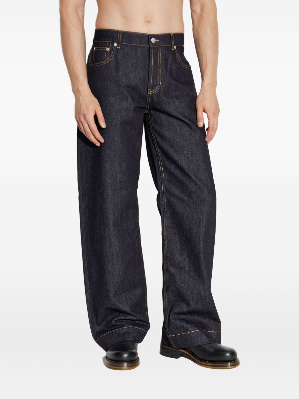 ALEXANDER MCQUEEN Stylish Casual Fit Jeans for Men