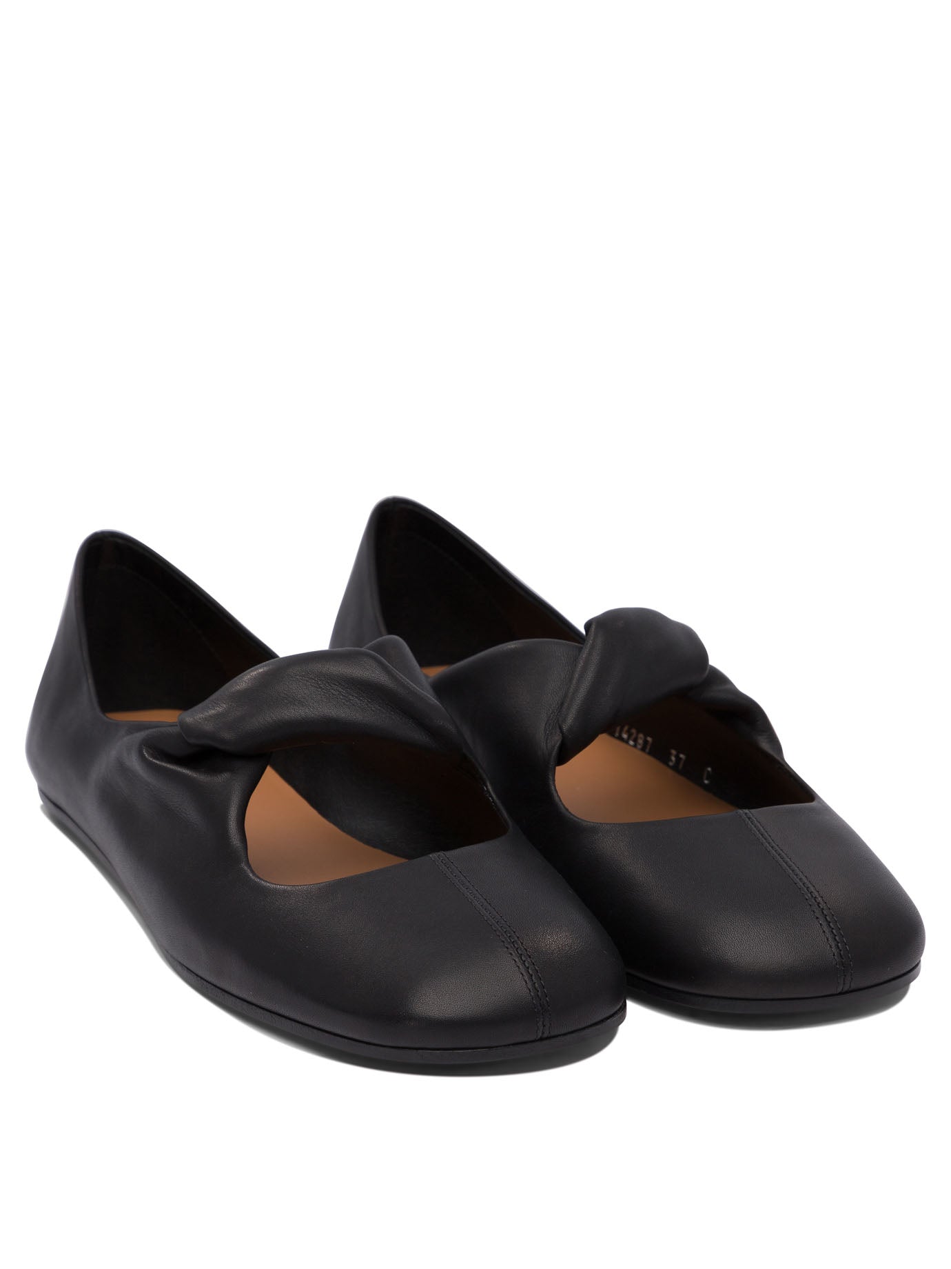 ALEXANDER MCQUEEN Twisted Detail Ballet Flats for Women