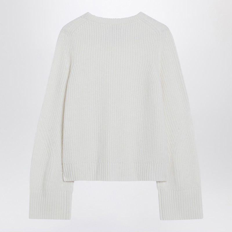 LOULOU DE SAISON Cashmere Crewneck Sweater with Wide Sleeves - FW25