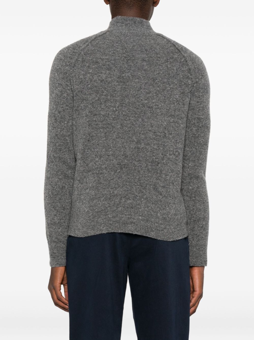 ALPHA STUDIO Men's Cozy Wool Blend Sweater - FW25