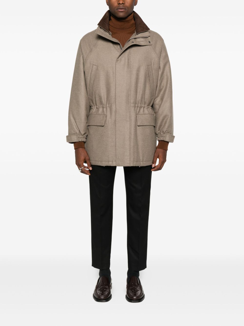 ALPHA STUDIO Classic Merino Wool Sweater for Men - Cozy Fit